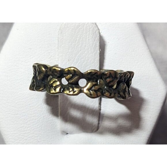 Elven Leaf Fantasy Gold Tone Costume Ring Size 6 - Picture 1 of 14